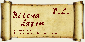Milena Lazin vizit kartica